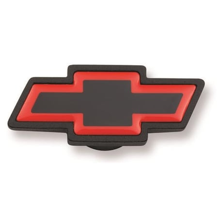 Proform Proform 141369 Large Chevy Bowtie Emblem; Black & Red P75-141369